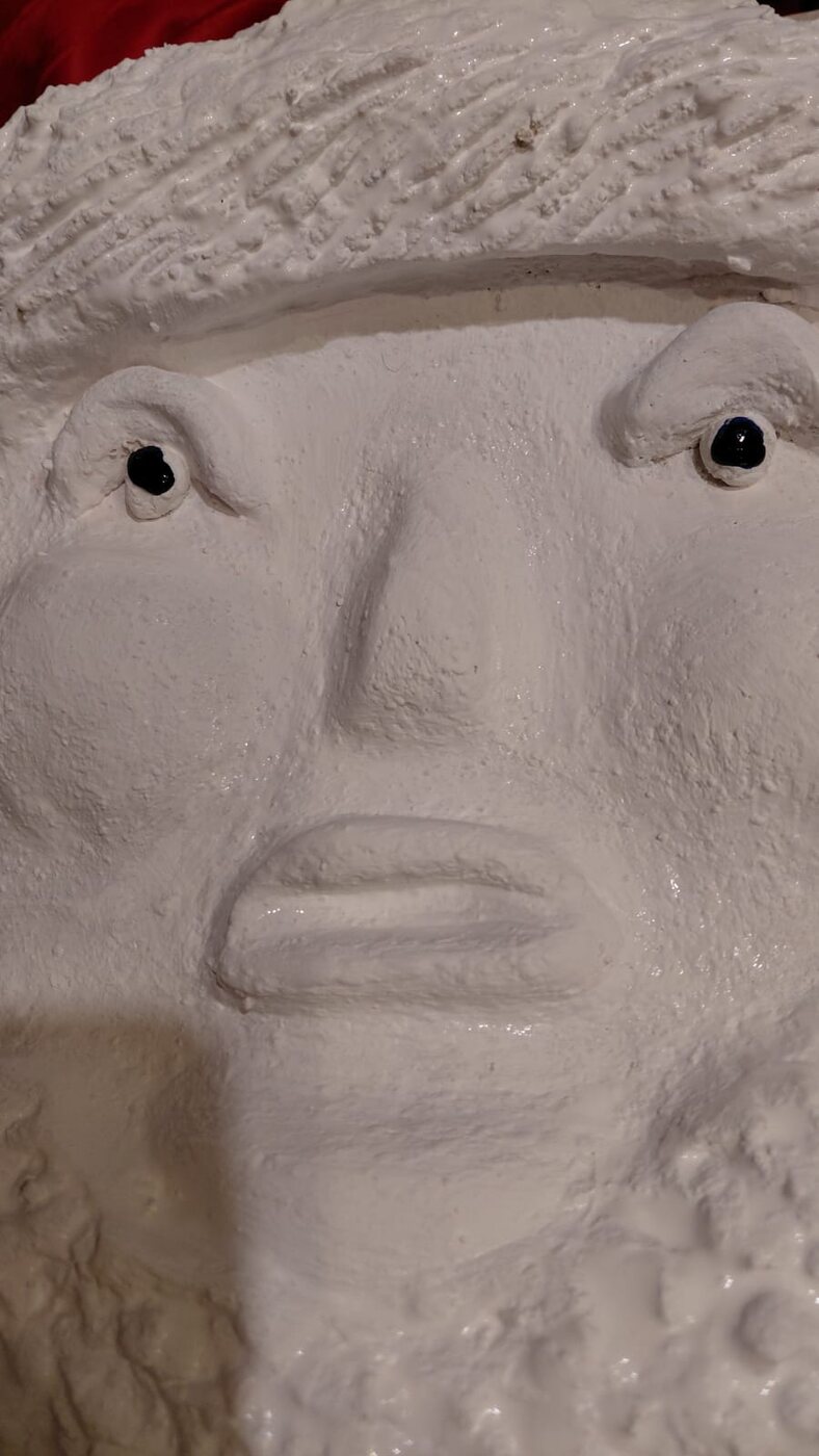 A face just modelled, still unfinished